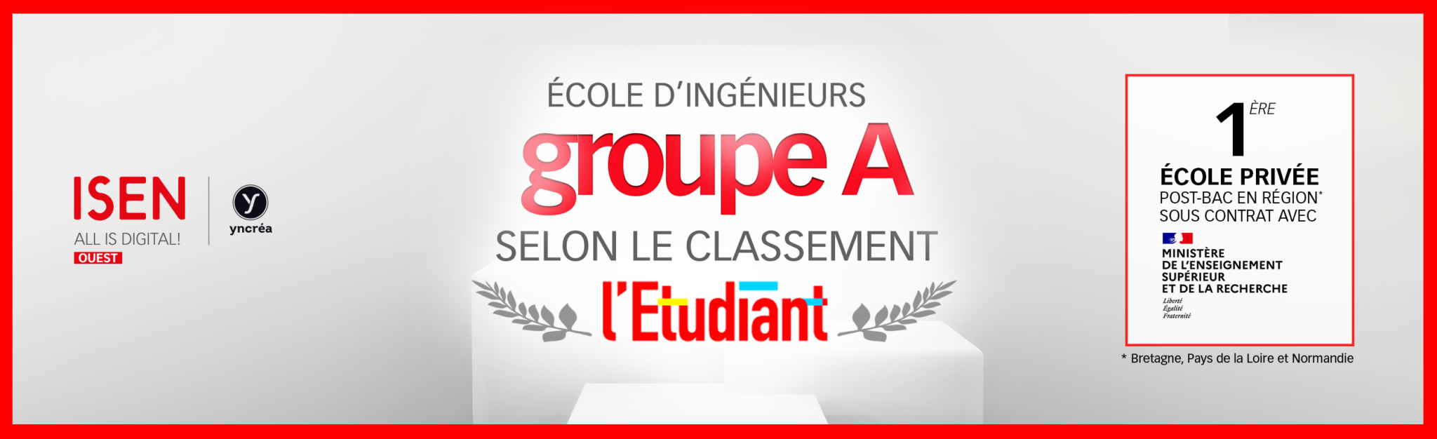 Ecole d'ingénieurs Groupe A selon le classement l'Etudiant